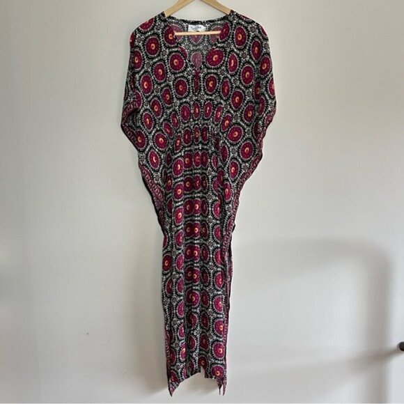 RUJUTA SHETH MARIE CINCH KAFTAN | MIDNIGHT MOON PRINT O/S - Picture 5 of 7